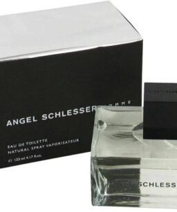 Angel Schlesser Cologne for Men perfume bottle with black cap and box.