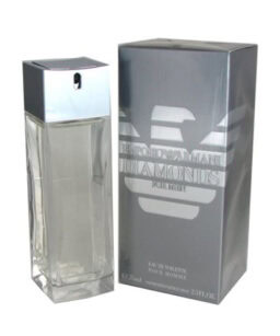 Emporio Diamonds men's cologne in a sleek glass bottle with silver accents, perfect for wholesale fr.