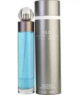 Perry Ellis 360° for Men Eau de Toilette spray with sleek bottle and packaging.