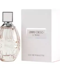 Jimmy Choo L'Eau perfume bottle with packaging, women's fragrance, 2 oz EDT spray.