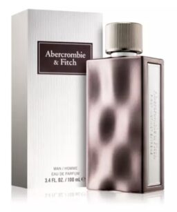 Men's Abercrombie & Fitch First Instinct Extreme fragrance in a sleek bottle.