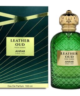 Leather Oud cologne for men, luxurious fragrance with oud and leather notes, perfect for sophisticat.