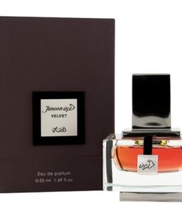 Junoon Velvet men's perfume in elegant packaging.
