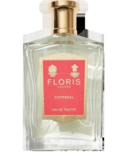 Floris Cypress Eau de Toilette perfume bottle, luxury fragrance for men and women.