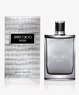 Jimmy Choo Man fragrance bottle with elegant packaging for wholesale perfume.