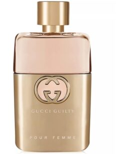 Gucci Guilty Pour Femme perfume bottle, luxury fragrance for women.