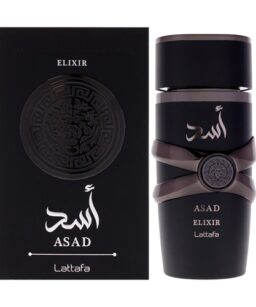 Lattafa Asad Elixir Cologne for Men Eau de Parfum Spray 3.4 oz